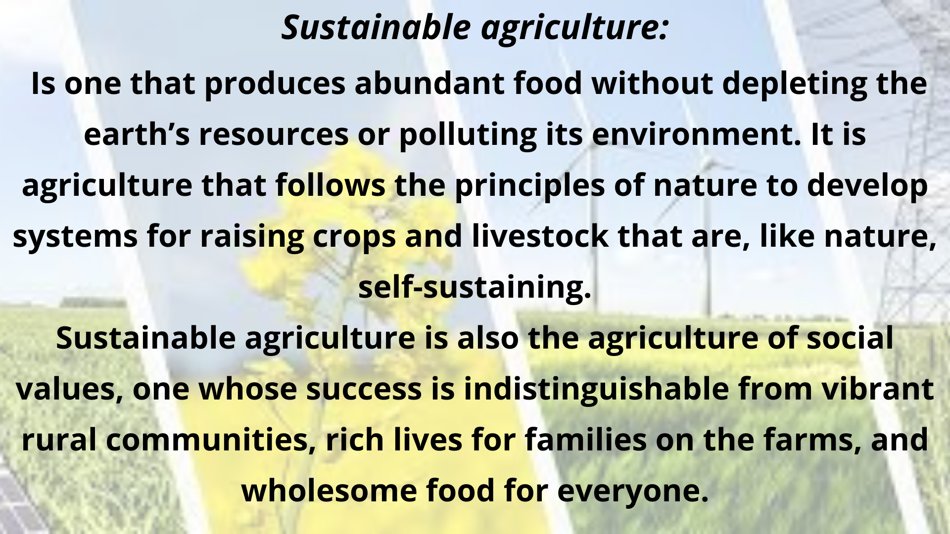 CB20200: Sustainable Agriculture